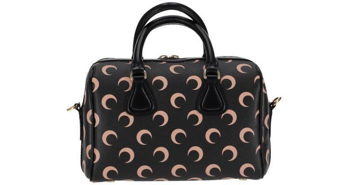 人気！MARINE SERRE ブラック Moon Canvas Strike バッグ Moon Canvas Strike • Marine Serre