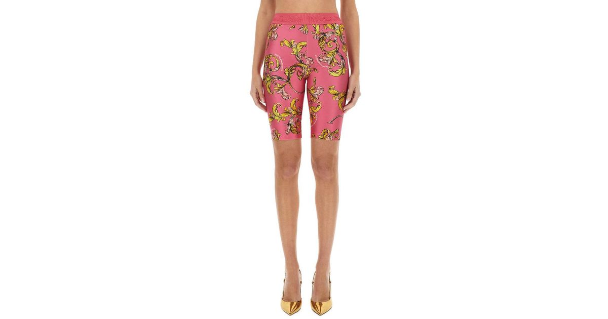 ショートパンツ Versace Jeans Couture Outline Baroque Cycling Shorts Versace Jeans Couture 