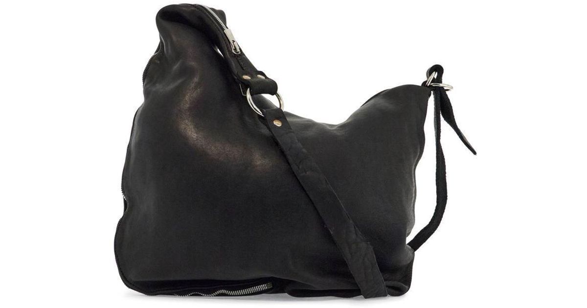 Pochette En Cuir Guidi – Noir, Seconde Main, Design Sobre