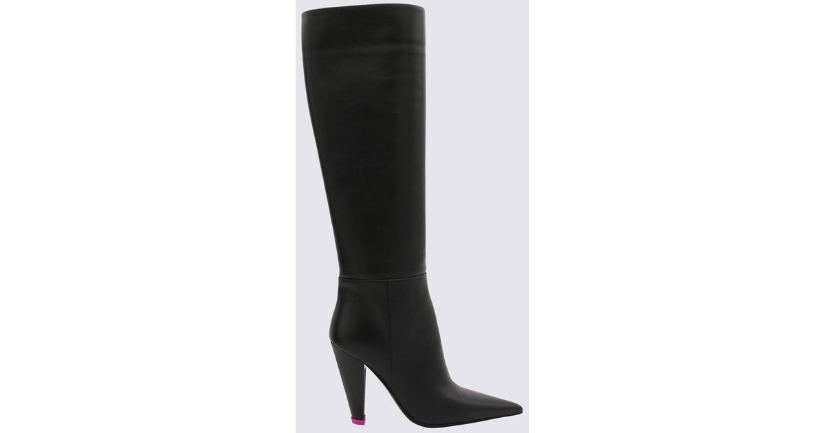 3JUIN BLACK レザー ALEXA ブーツ 3Juin Leather Alexa Boots in Black | Lyst