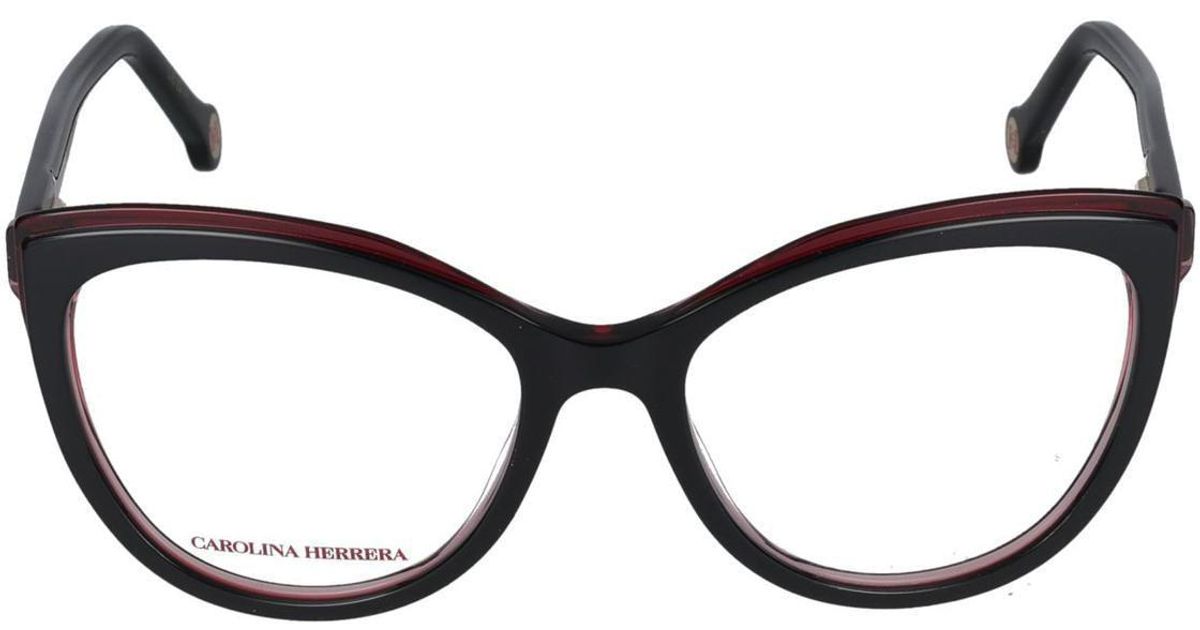 Carolina Herrera Black Acetate Glasses (Frames) main image 1