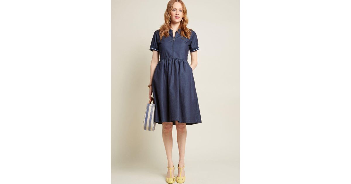 modcloth denim dress