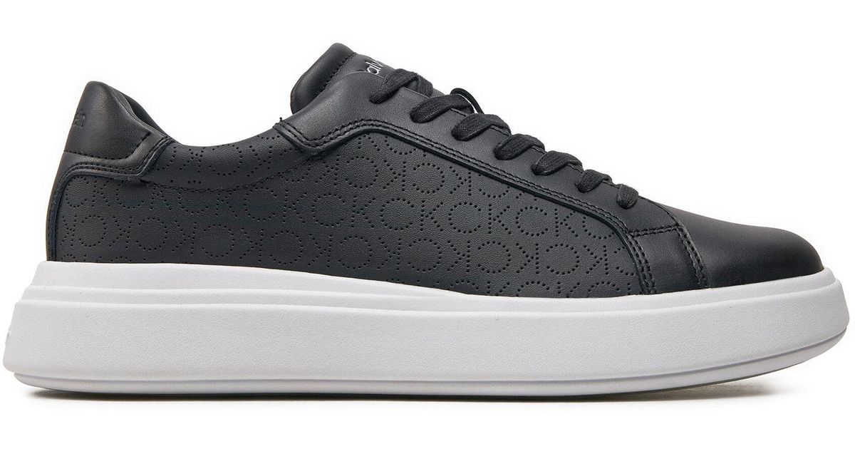 Calvin Klein Sneakers Low Top Lace Up Lth Perf Mono Hm0Hm01429 in  