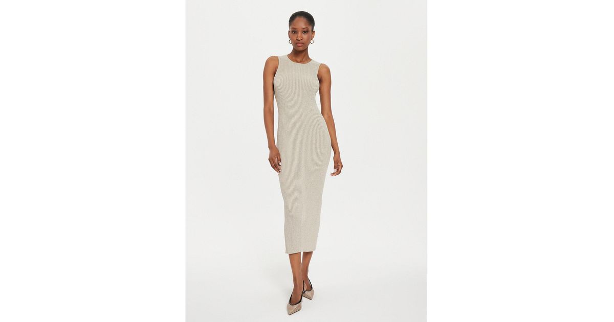 Marella Strickkleid Ecology 2423326051200 Slim Fit in Weiß | Lyst DE