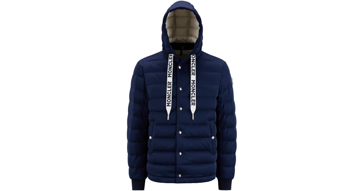 Moncler Ciron Short Down Jacket in Blue for Men | Lyst