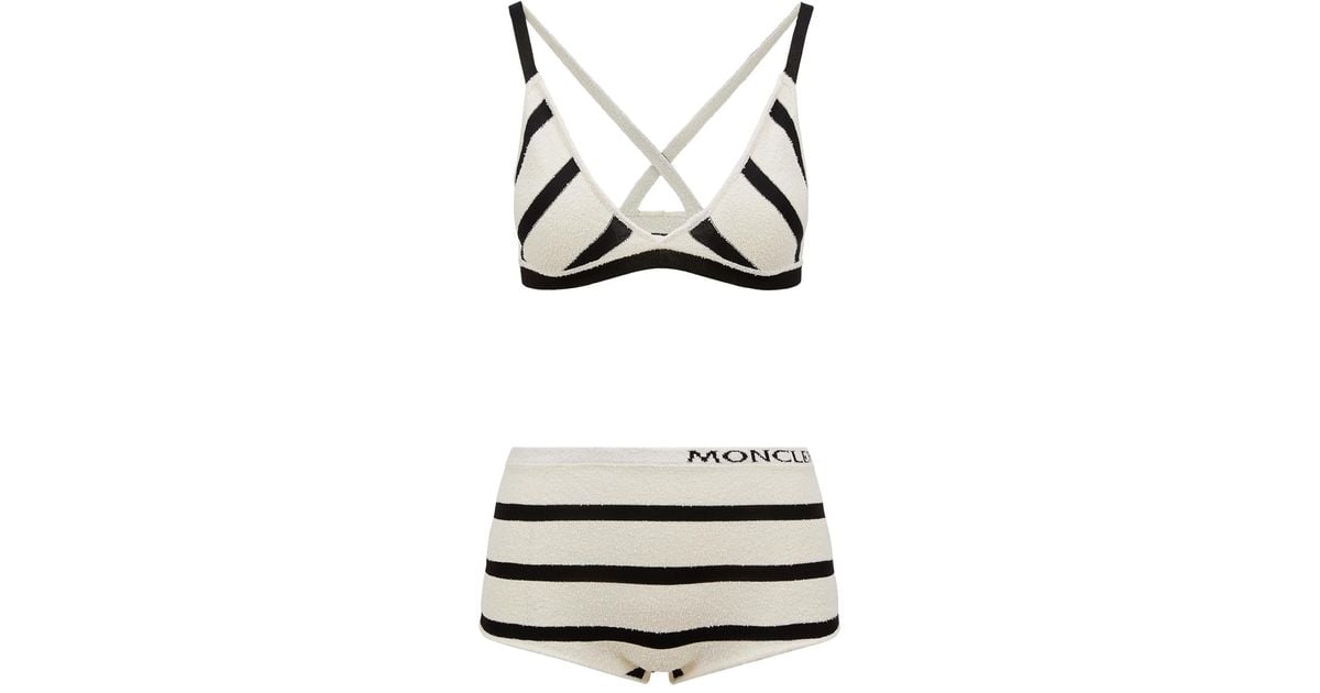 ビキニ MONCLER Boucle striped bikini Moncler Bouclé Striped Bikini | italist