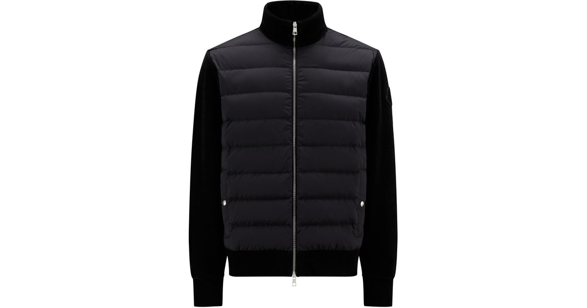 Moncler Padded Corduroy Sweatshirt in Black for Men | Lyst Canada