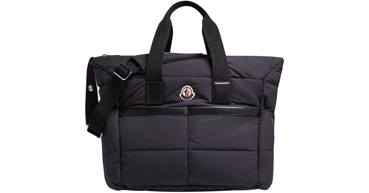 Sac à langer en nylon Moncler en coloris Noir | Lyst