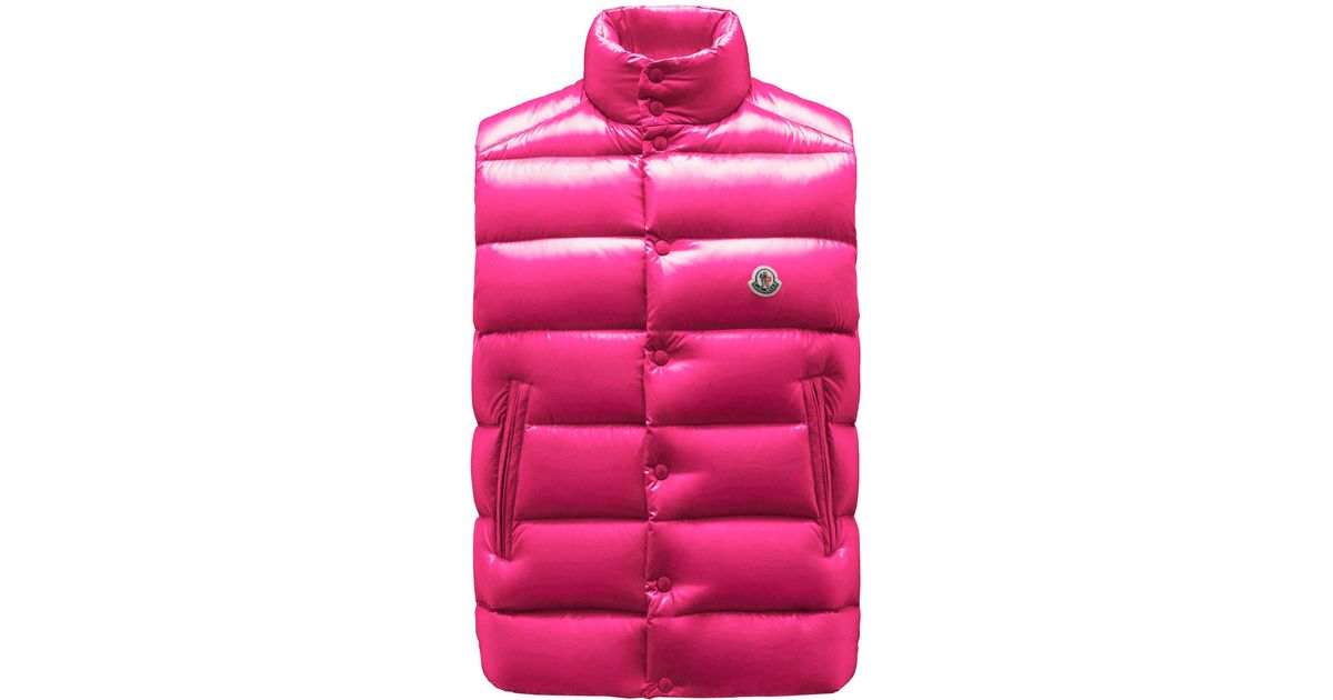 Moncler Tibb Gilet in Pink for Men Lyst