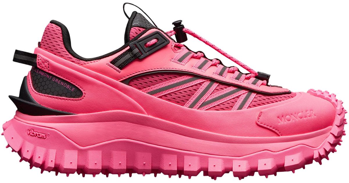 moncler pink trainers