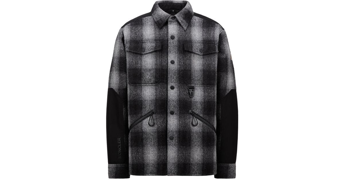MONCLER Tuxダウンシャツジャケット ブラック Tuxダウンシャツジャケット : 軽量ダウンジャケット