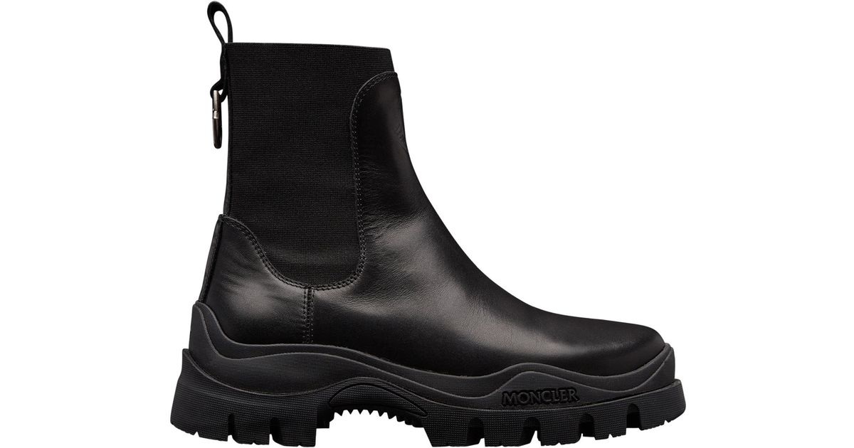 Moncler Larue Chelsea Boots in Black | Lyst