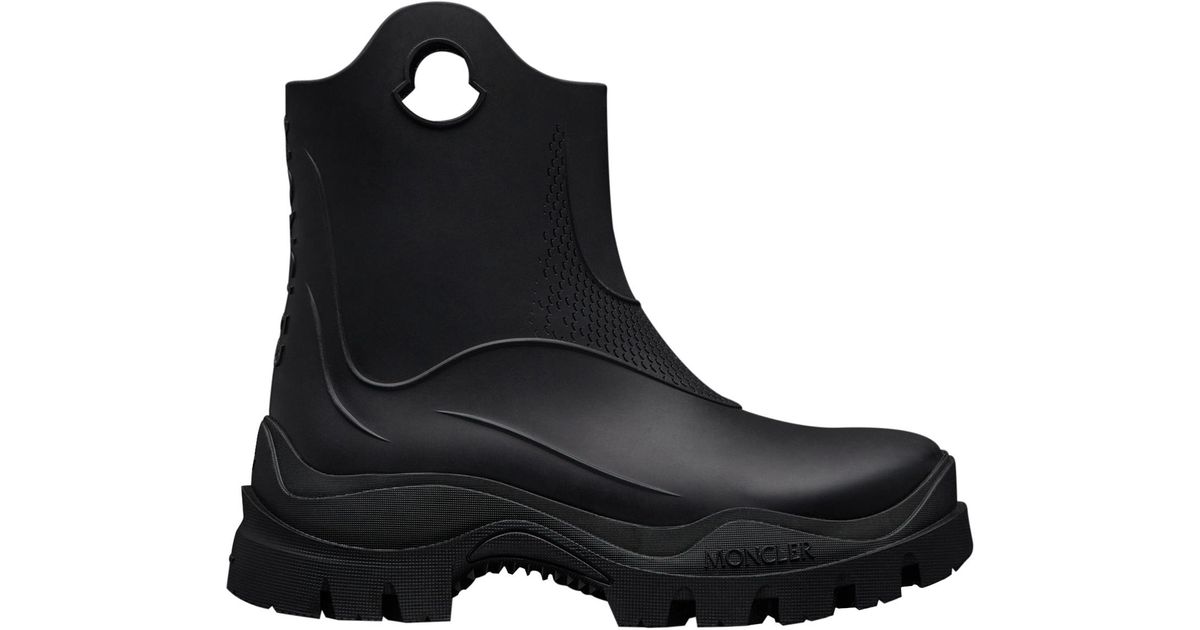 Moncler Misty Rain Boots in Black | Lyst