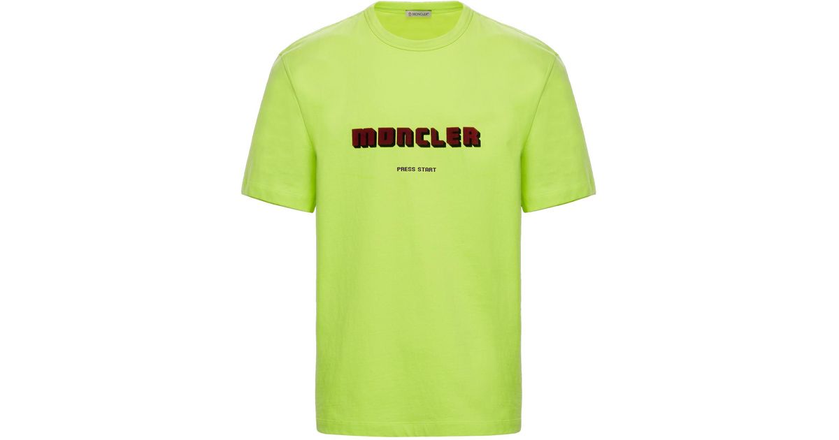 moncler green t shirt