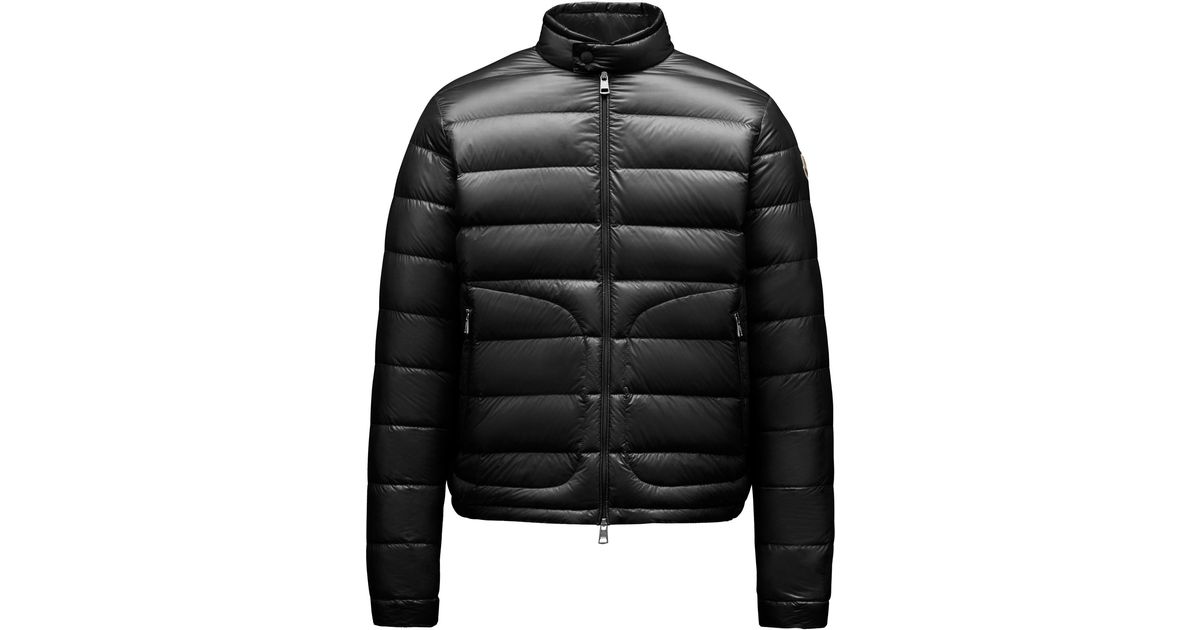 Moncler Acorus Short Down Jacket in Black for Men | Lyst