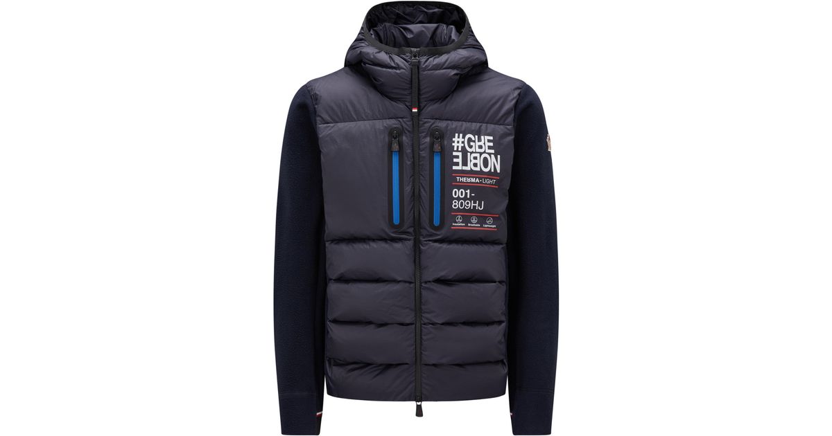 Moncler hoodie blue sale