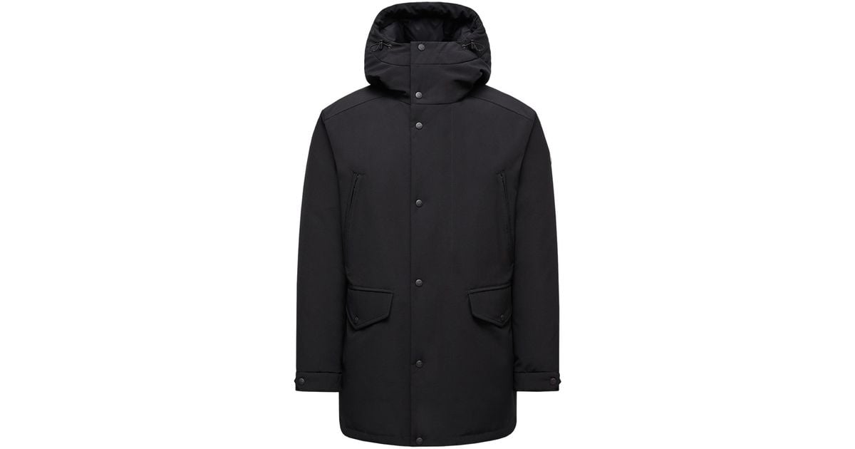 Moncler Moncler Livradois Hooded Mid-Length Down Jacket in Black for ...