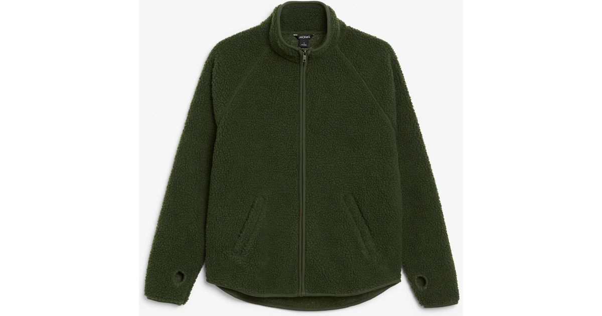 zip teddy sweater monki