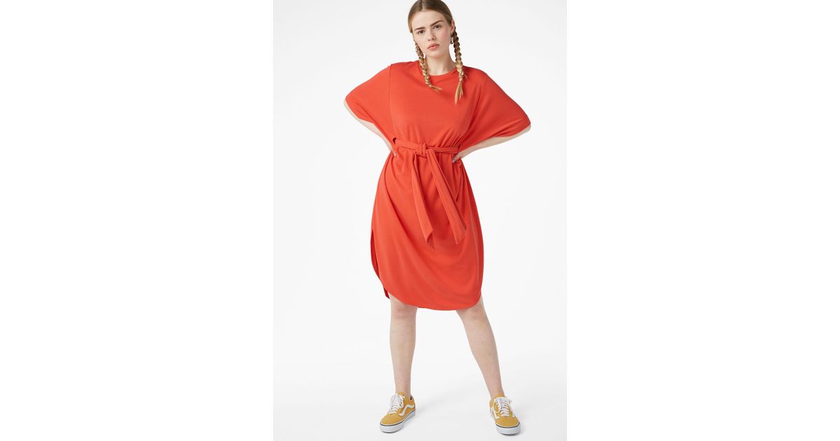 monki belted kaftan dress