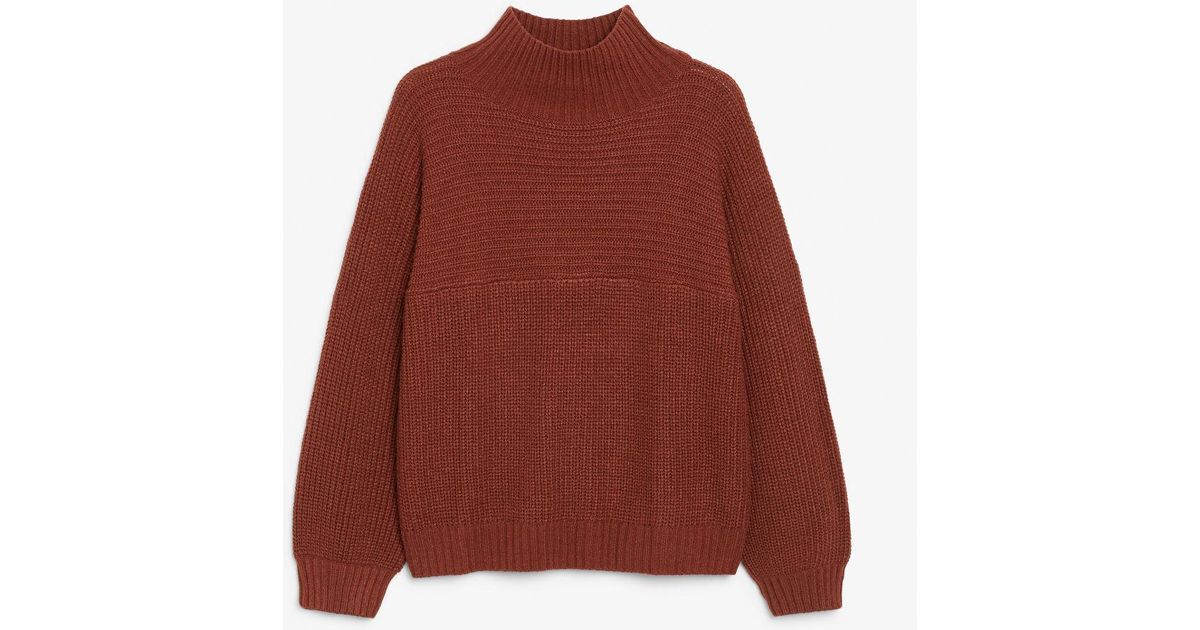 monki vertical knit sweater