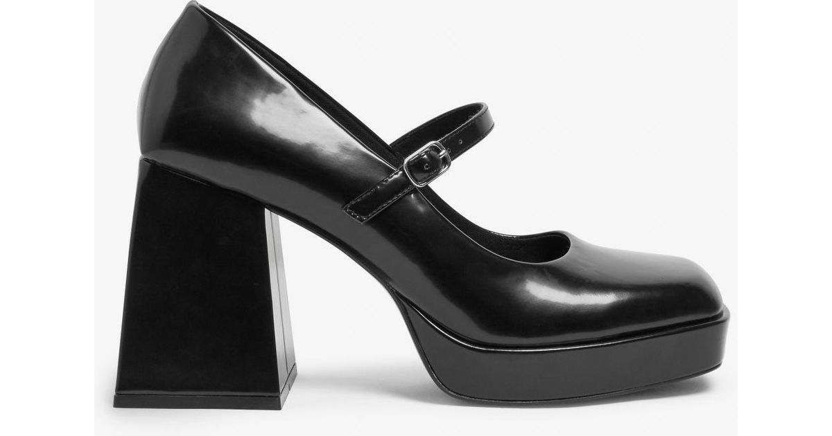 Monki Black Mary Jane Platform Heels Lyst UK