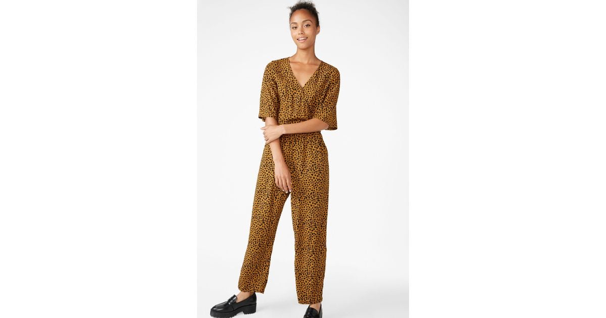 monki jumpsuit leopard