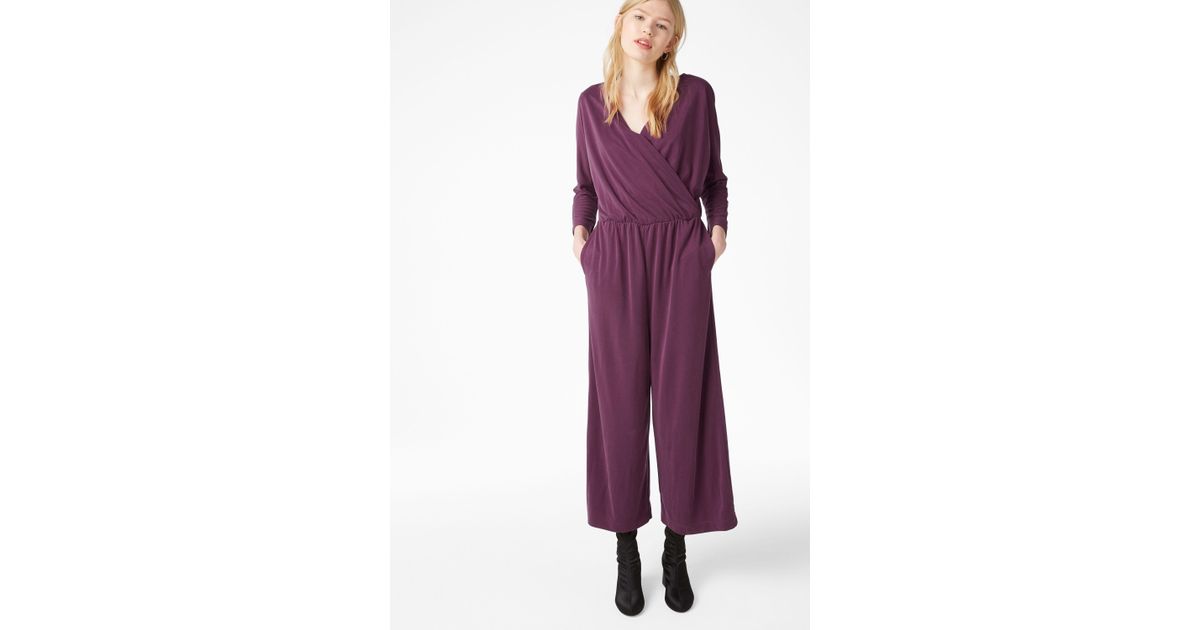 monki super soft wrap jumpsuit
