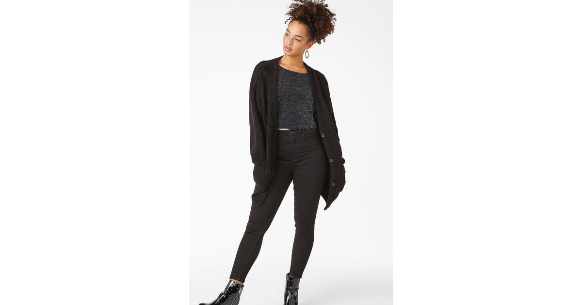 monki black cardigan