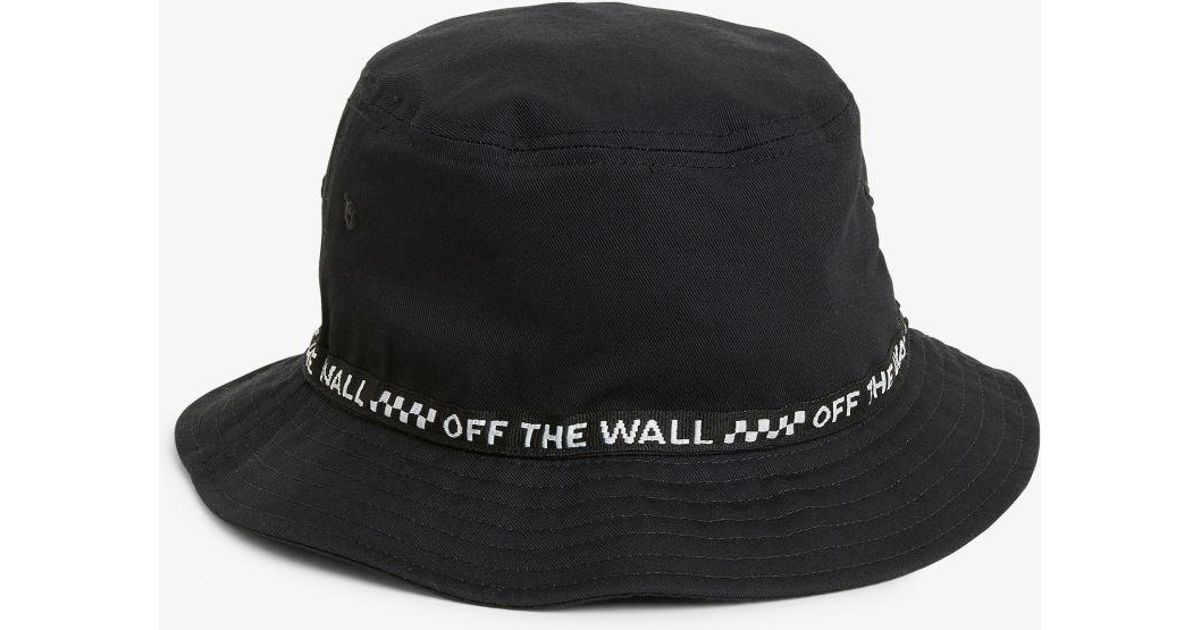 Monki Cotton Vans Bucket Hat in Black Lyst