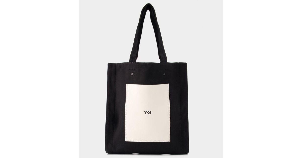 Y-3 Lux Tote Bag - - Cotton - Black | Lyst