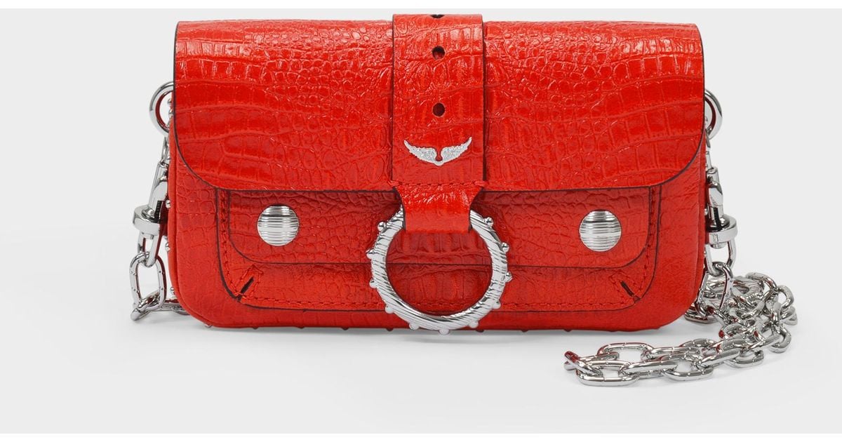 Zadig & Voltaire Kate Wallet Bag In Red Leather | Lyst