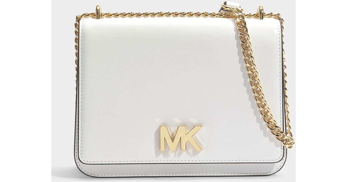 MICHAEL Michael Kors Mott Large Chain Shoulder Bag In Optic