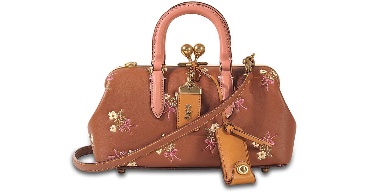 coach kisslock satchel