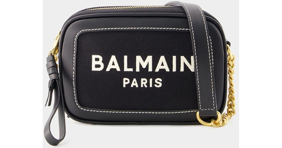 Balmain Barmy Camera Bag Canvas Black Lyst