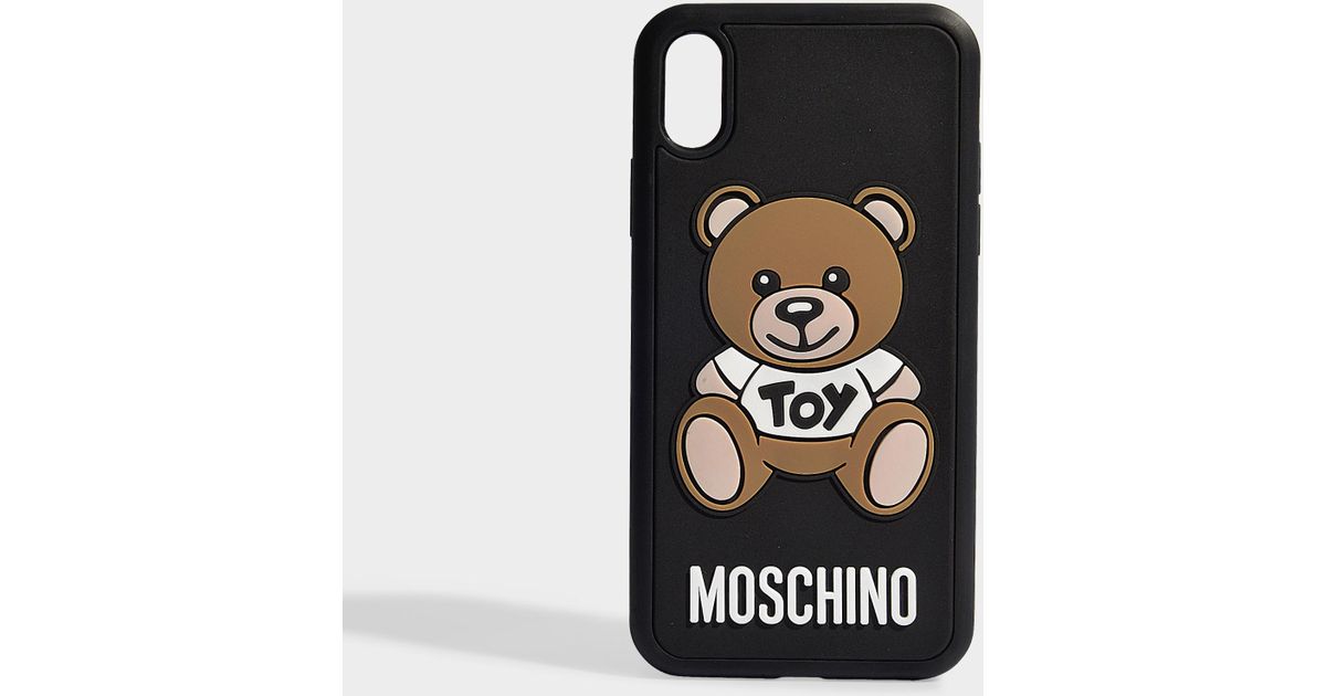 Moschino Toy Iphone Xr Case In Black Pvc Lyst Moschino Toy Iphone Xr Case In Black Pvc Lyst