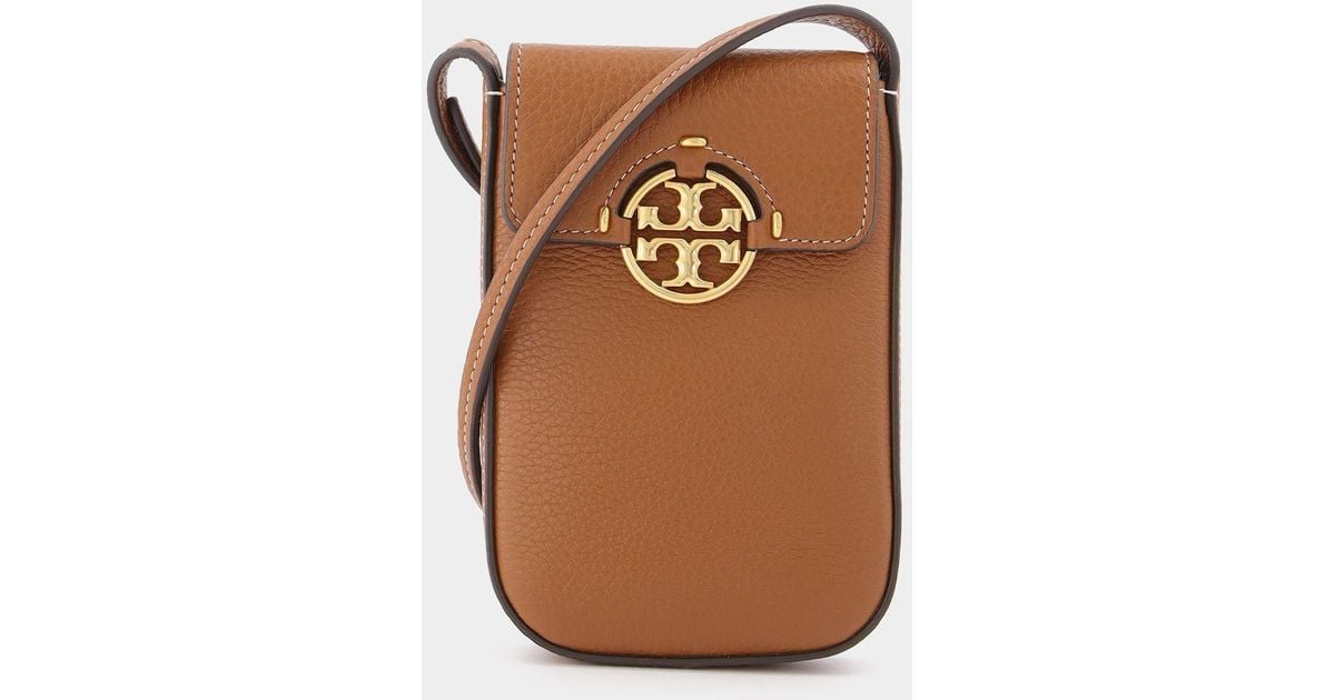 Tory Burch Miller Phone Crossbody in Black (Brown) Lyst UK