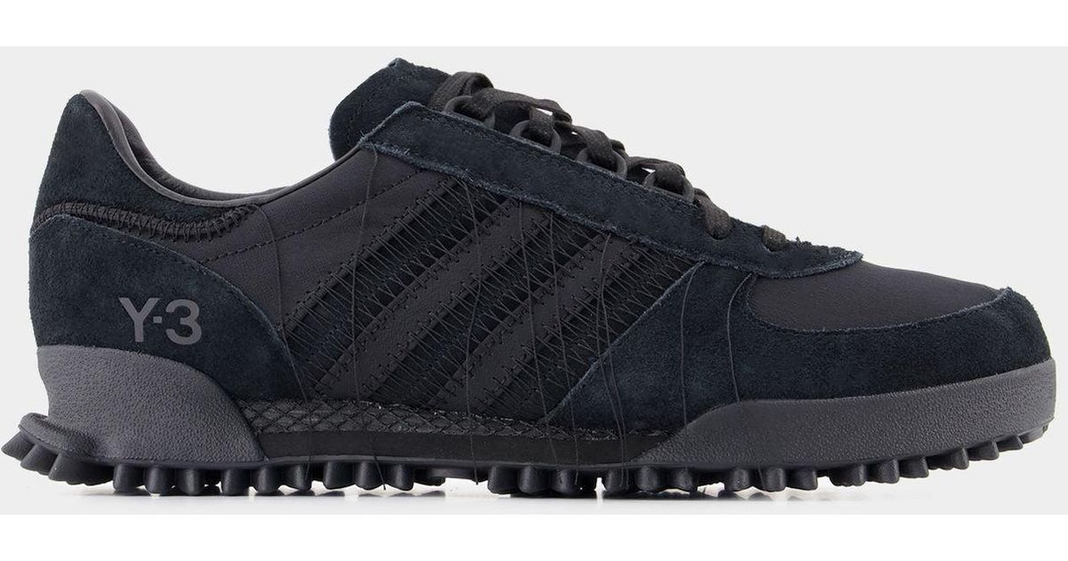 Y-3 Marathon Tr Sneakers - - Black - Leather in Blue for Men | Lyst Canada