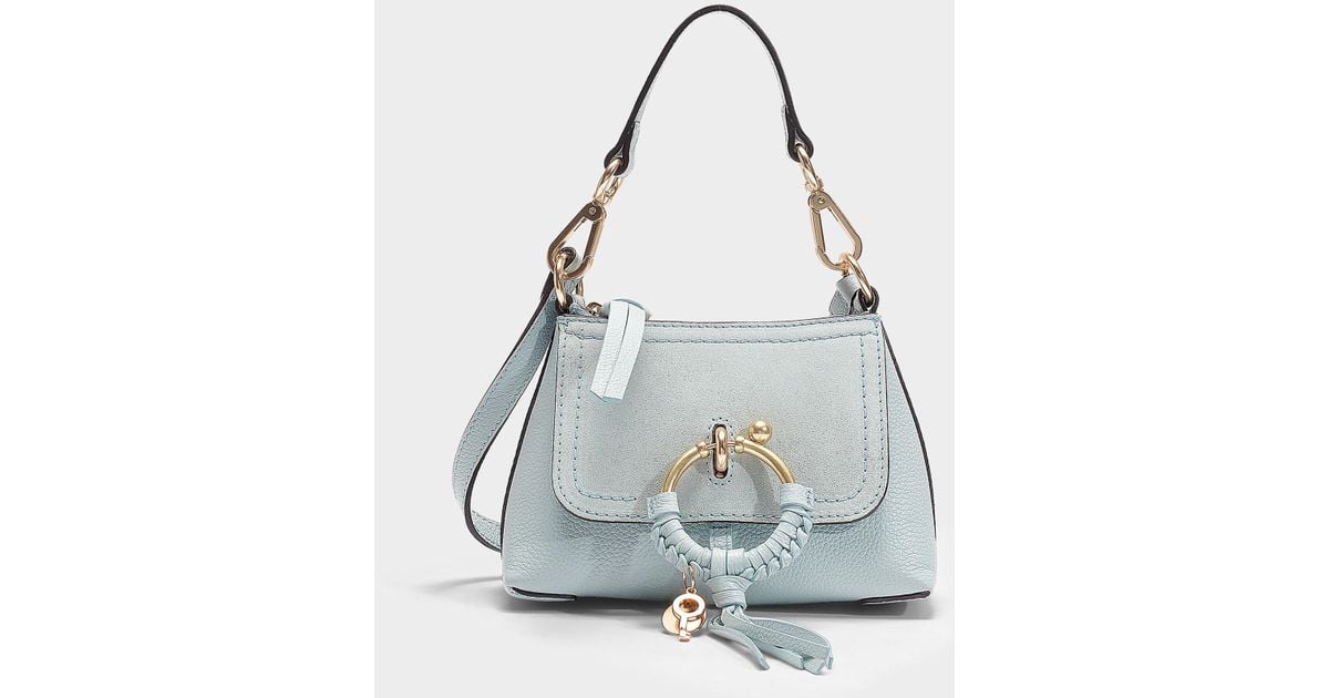See By Chlo Joan Hobo Mini Bag In Icy Blue Calfskin Lyst Canada