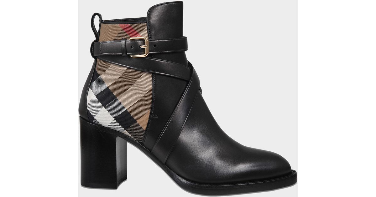 burberry vaughan check boots