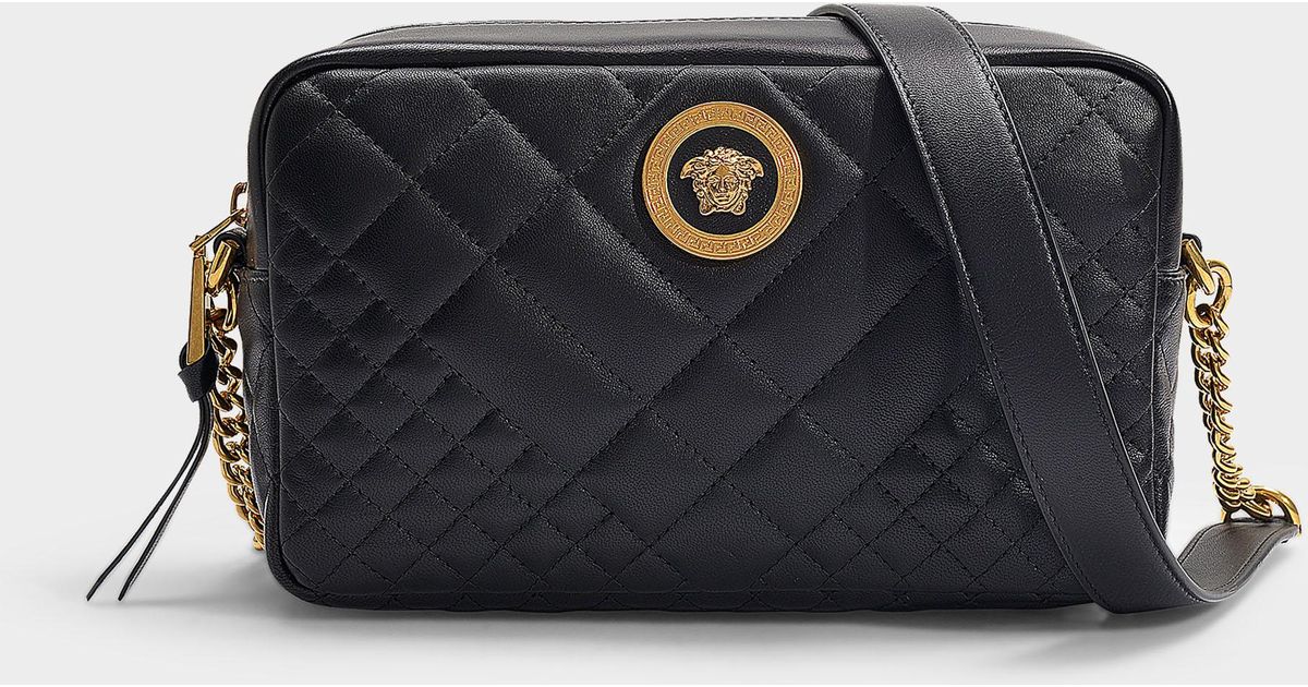 Versace handbag lamb leather hot sale