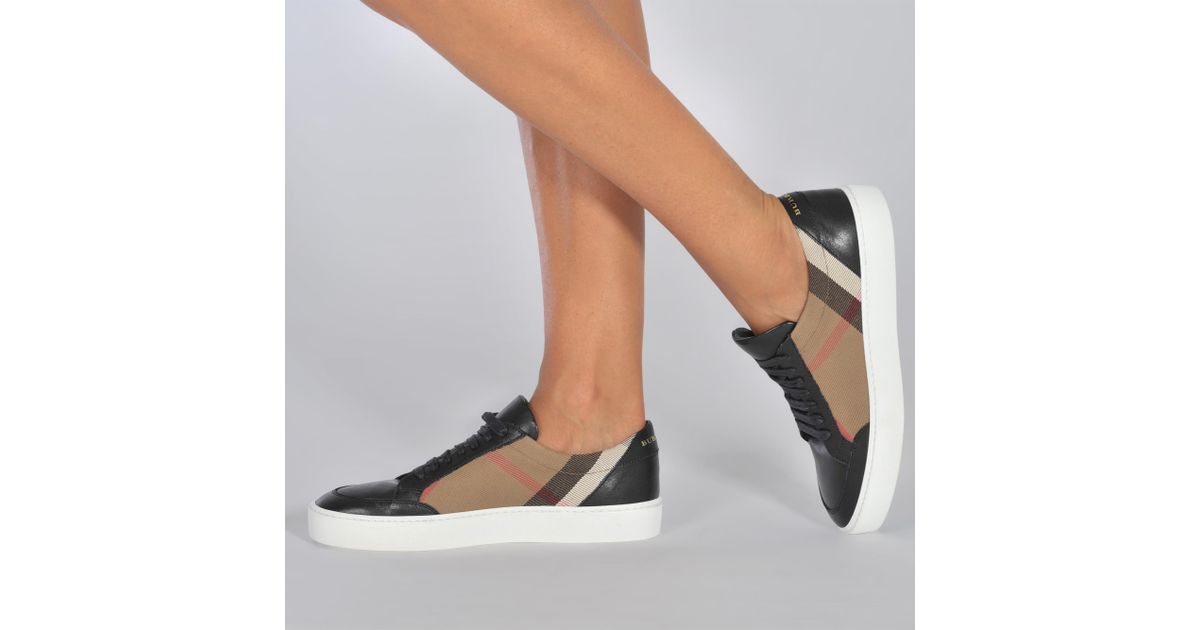 burberry salmond leather sneakers