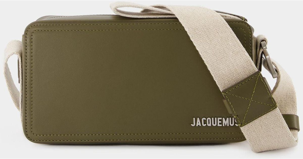 Jacquemus Le Cuerda Horizontal Crossbody Khaki Leather in Brown for Men Lyst UK
