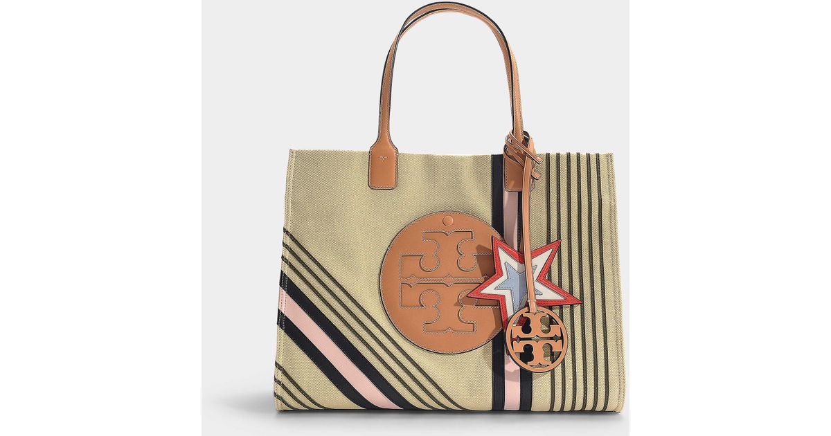 ella printed canvas tote