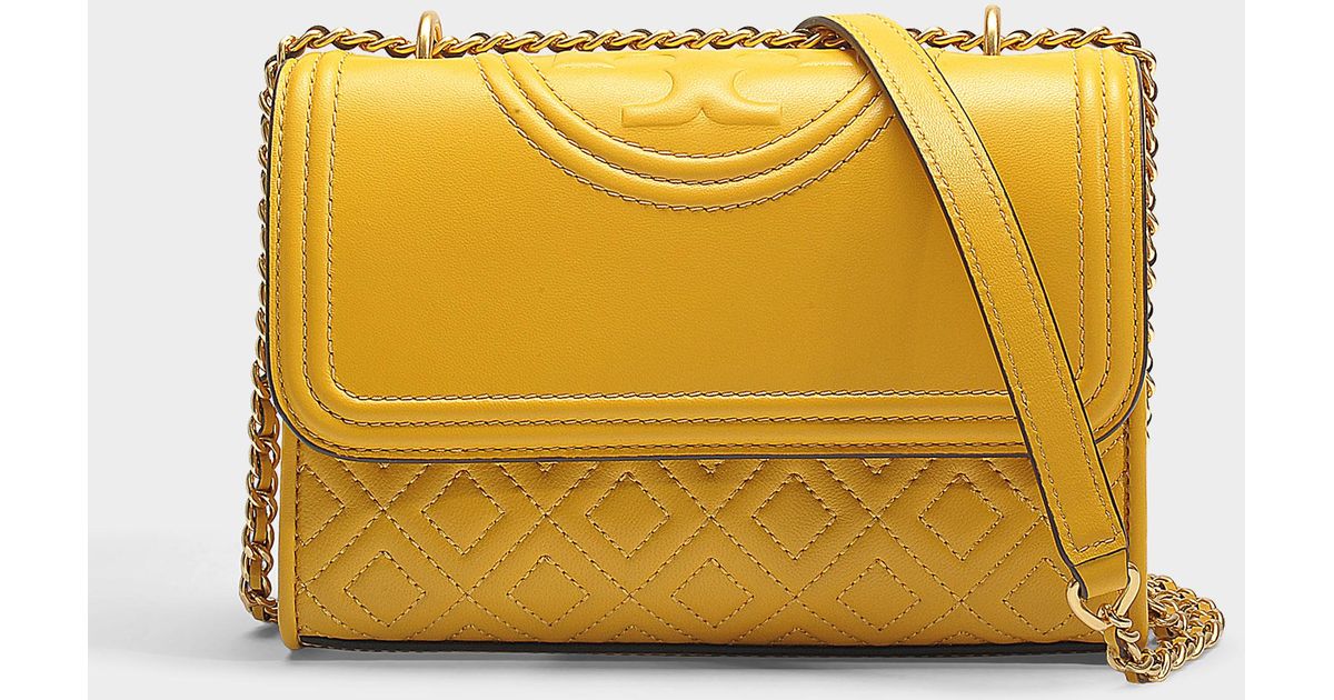 tory burch fleming yellow