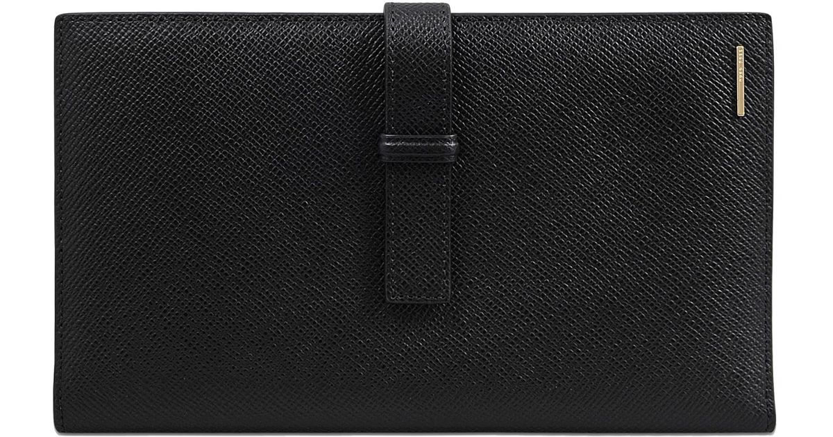 Hugo Boss Leather Staple Travel Wallet 