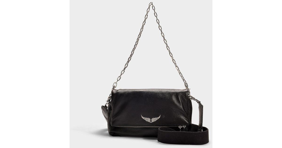 Zadig &amp; Voltaire Rocky Hobo Bag in Black | Lyst