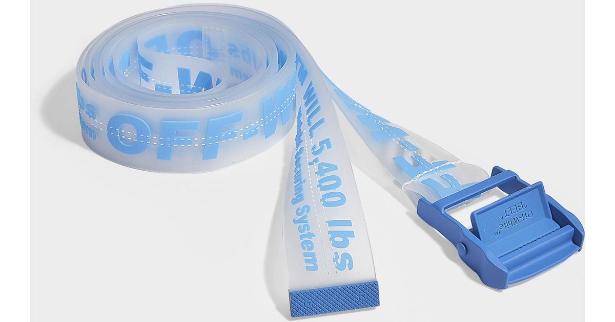 Off-White c/o Virgil Abloh Rubber Industrial Belt In Transparent Blue  Synthetic Fabric | Lyst
