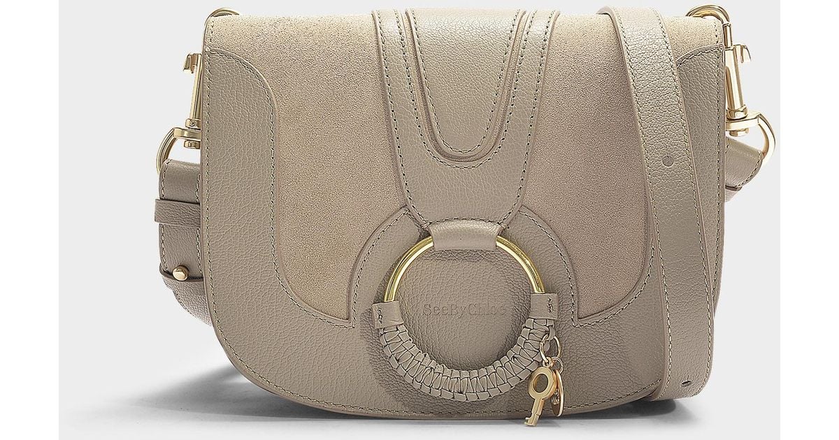 See By Chloé Hana Small Crossbody Bag In Motty Grey Leather And 