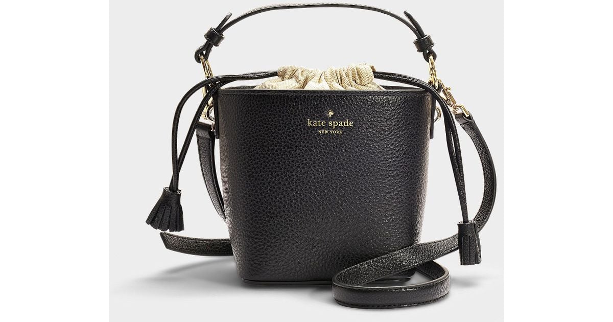 Kate Spade Pippa Cameron Street Bucket Bag In Black Calfskin Lyst