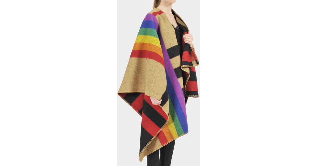 burberry vintage rainbow poncho